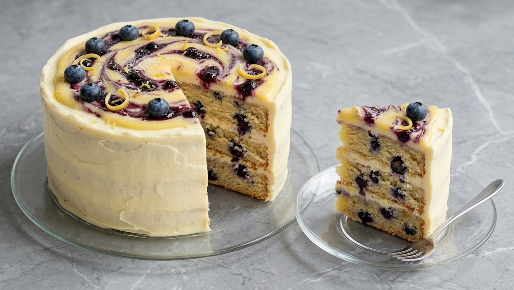 Delia Smith Lemon and Blueberry Cake Recipe​
