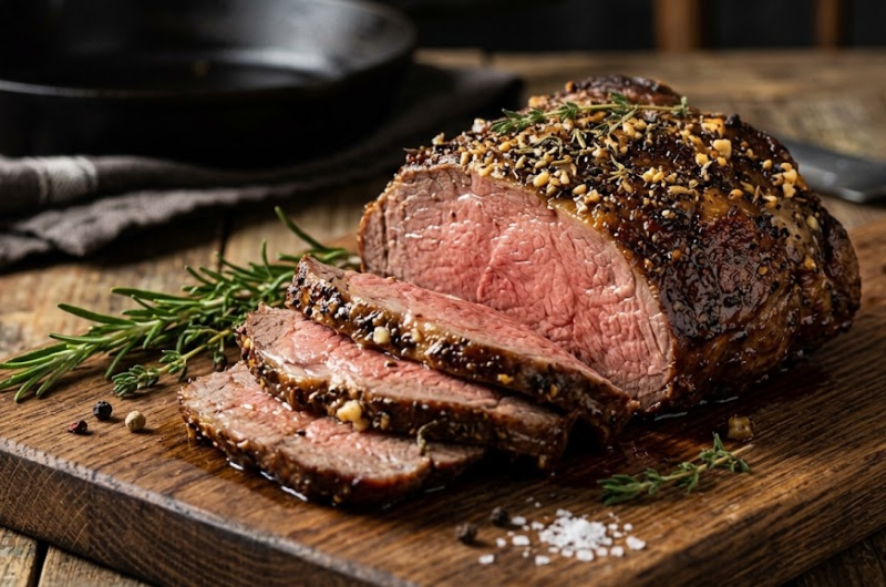 Delia Smith Roast Lamb with Garlic and Rosemary Recipe